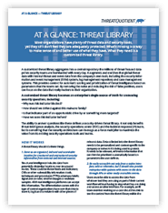 Threat Library At a Glance