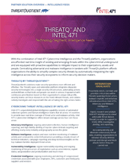 ThreatQuotient and Intel471