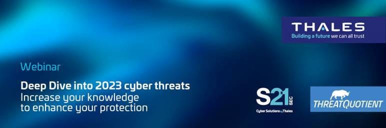 Thales and ThreatQuotient webinar for enhancing protection with cyber threat intelligence.